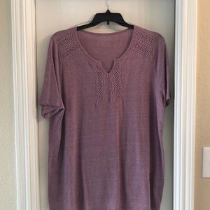 EUC Catherine’s 1X Short Sleeve Top